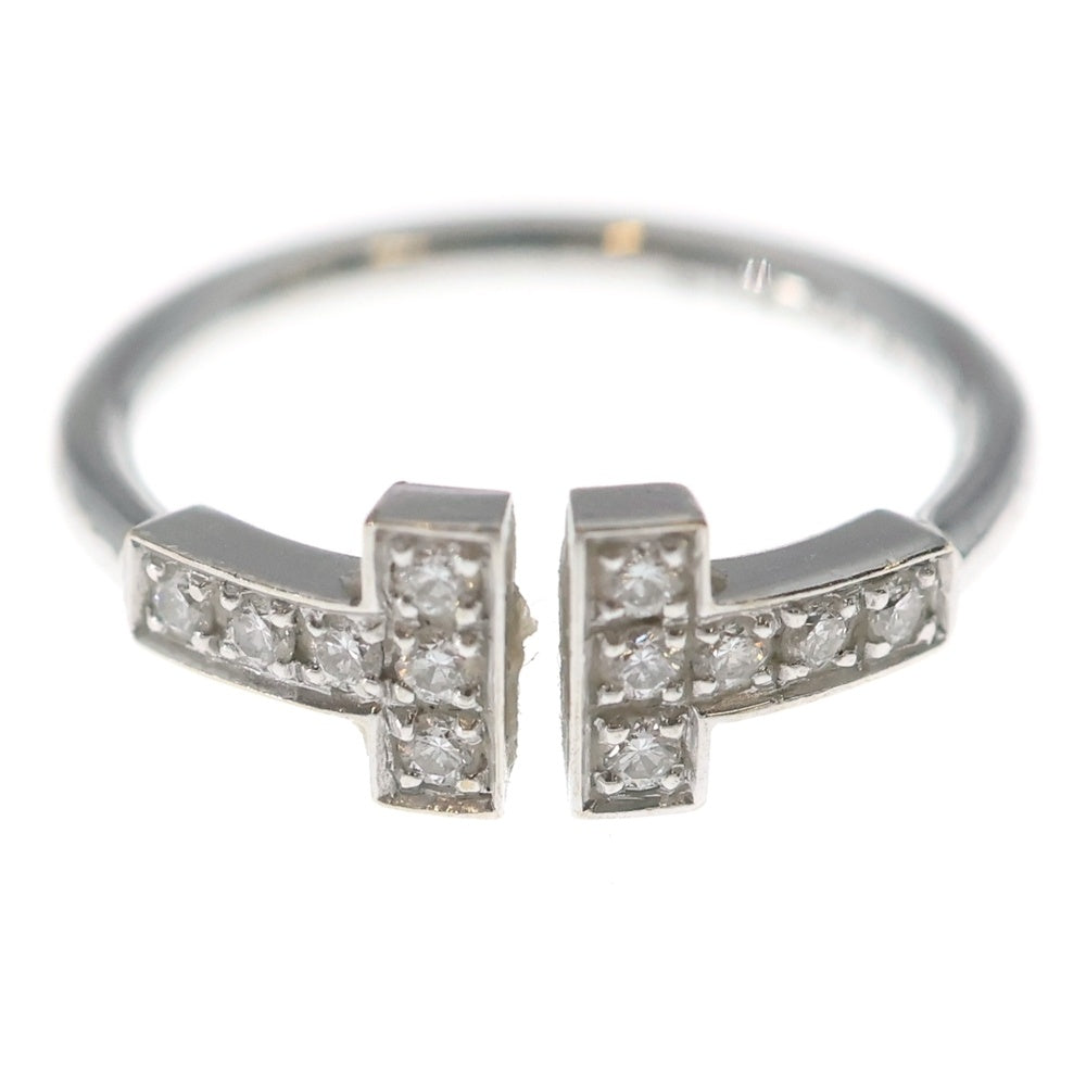 TIFFANY & Co.(ティファニー) Tワイヤー ダイヤリング ホワイトゴールド K18WG レディース