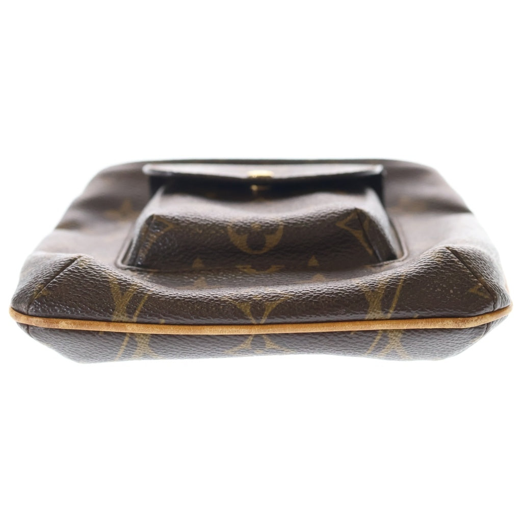 LOUIS VUITTON(ルイヴィトン) モノグラム パルティシオン ポーチ ケース クラッチバッグ ブラウン レザー×PVC M51901 ゴールド金具 レディース