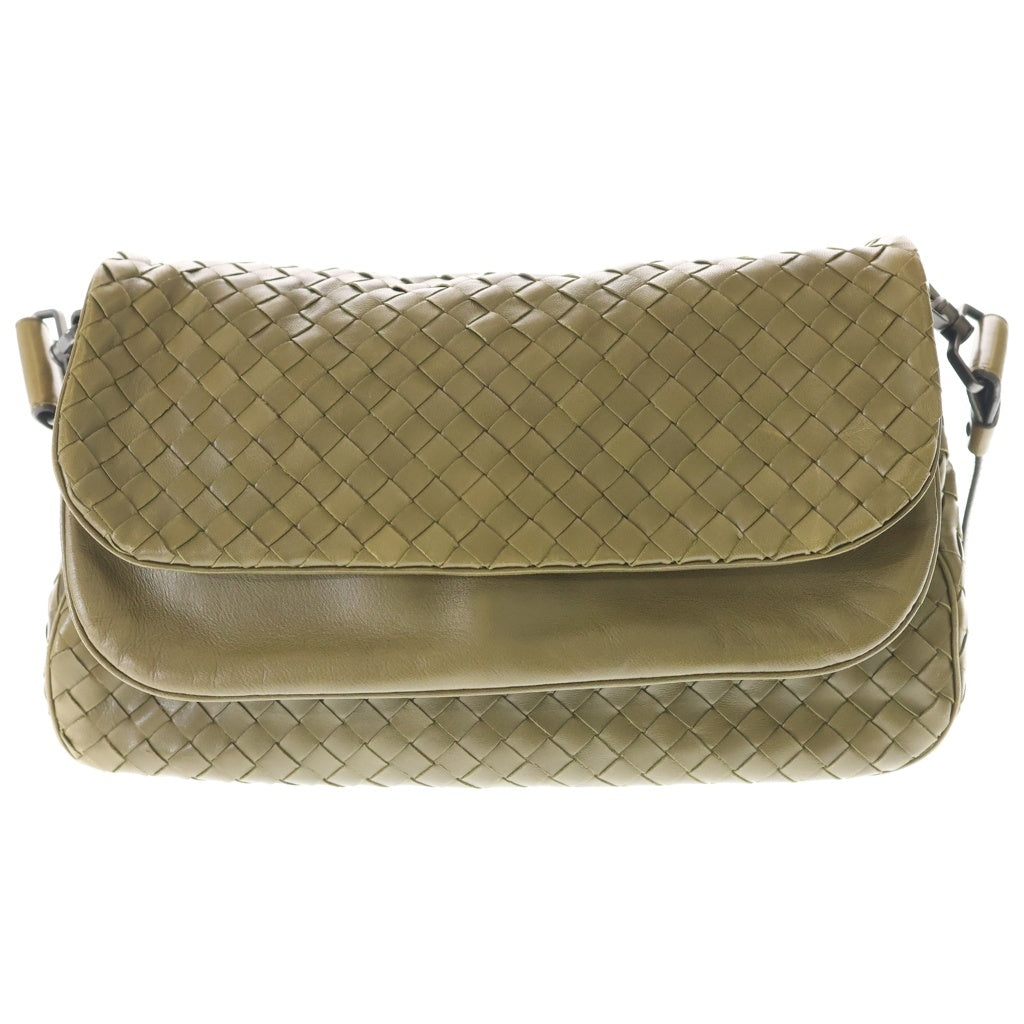 BOTTEGA VENETA(ボッテガヴェネタ) イントレチャート ワンショルダーバッグ オリーブ グリーン レザー レディース
