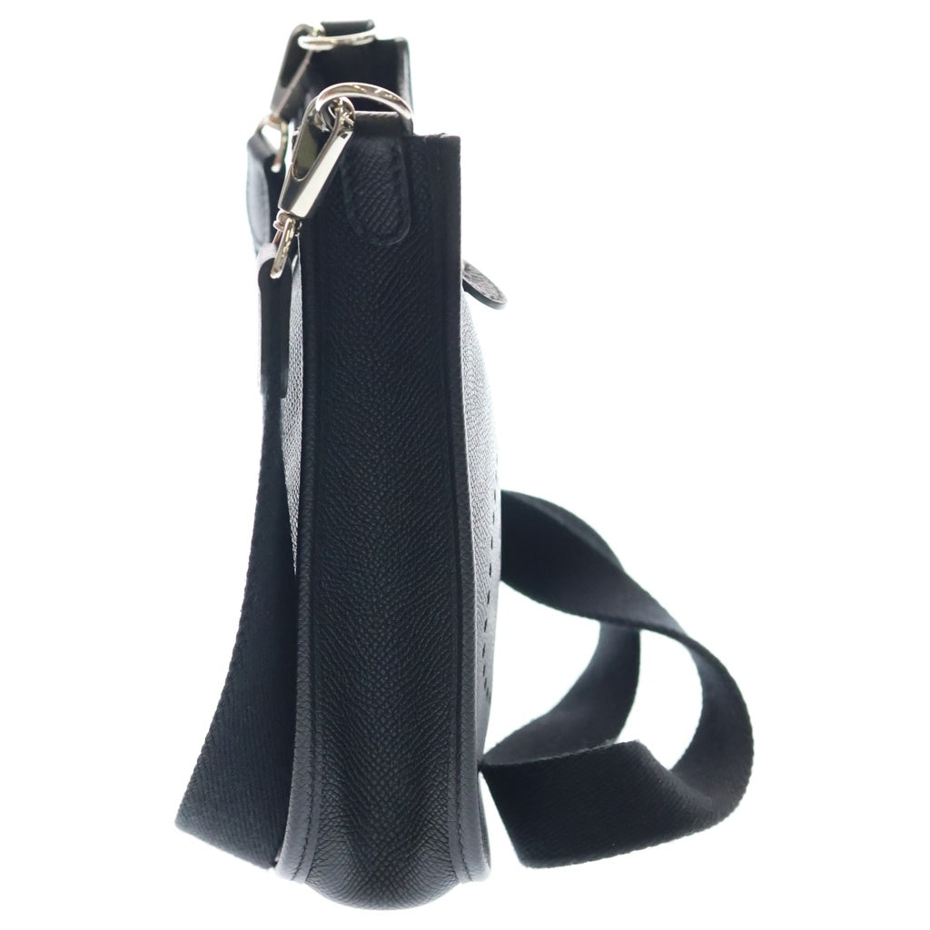 HERMES(エルメス) エヴリンTPM ショルダーバッグ ミニバッグ ブラック ノワール エプソン A刻印 シルバー金具 レディース