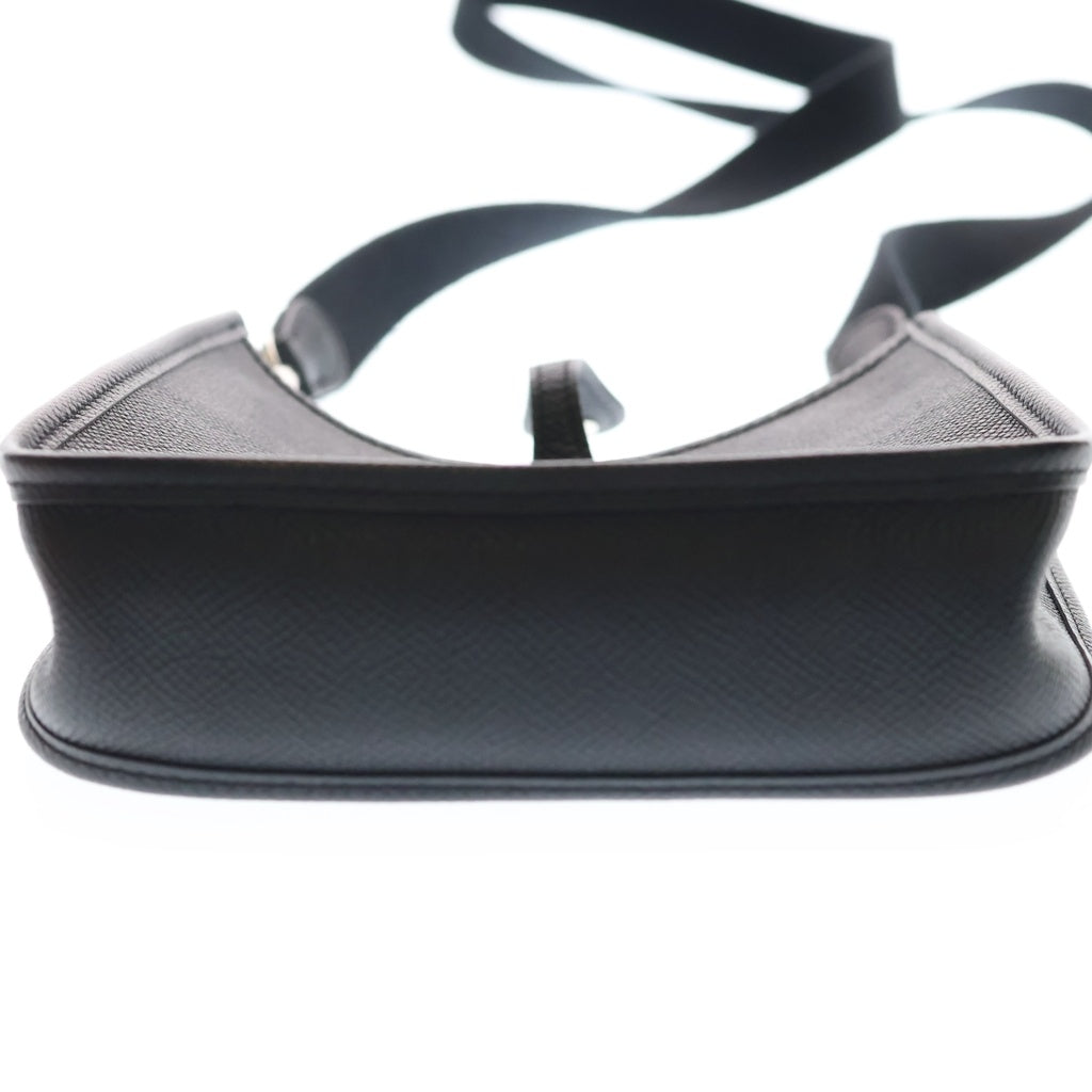HERMES(エルメス) エヴリンTPM ショルダーバッグ ミニバッグ ブラック ノワール エプソン A刻印 シルバー金具 レディース