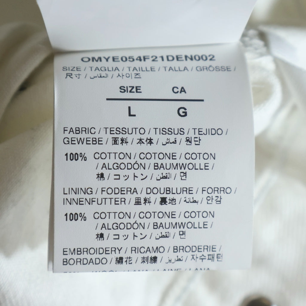 OFF-WHITE(オフホワイト) ロゴプリント デニム トラッカージャケット ホワイト OMYE054F21DEN002