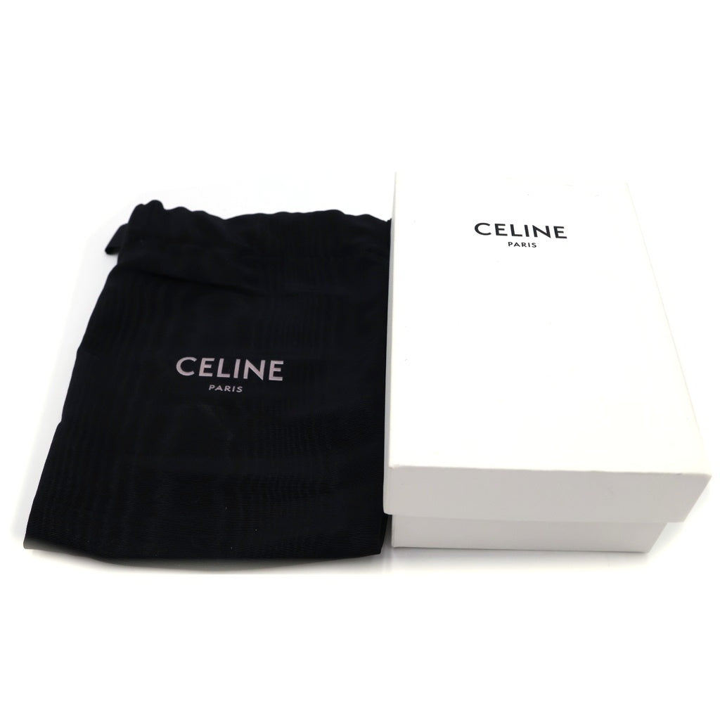 CELINE(セリーヌ) ミニ クロード トリオンフ ミニバッグ ショルダーバッグ ブラック×ブラウン PVC レザー ゴールド金具 レディース