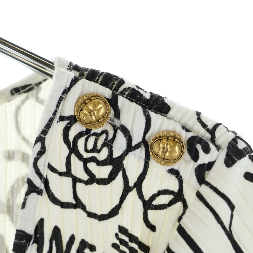 CHANEL(シャネル) ココマーク カメリア グラフィックTシャツ ホワイト コットン #34 P61888V47215 レディース