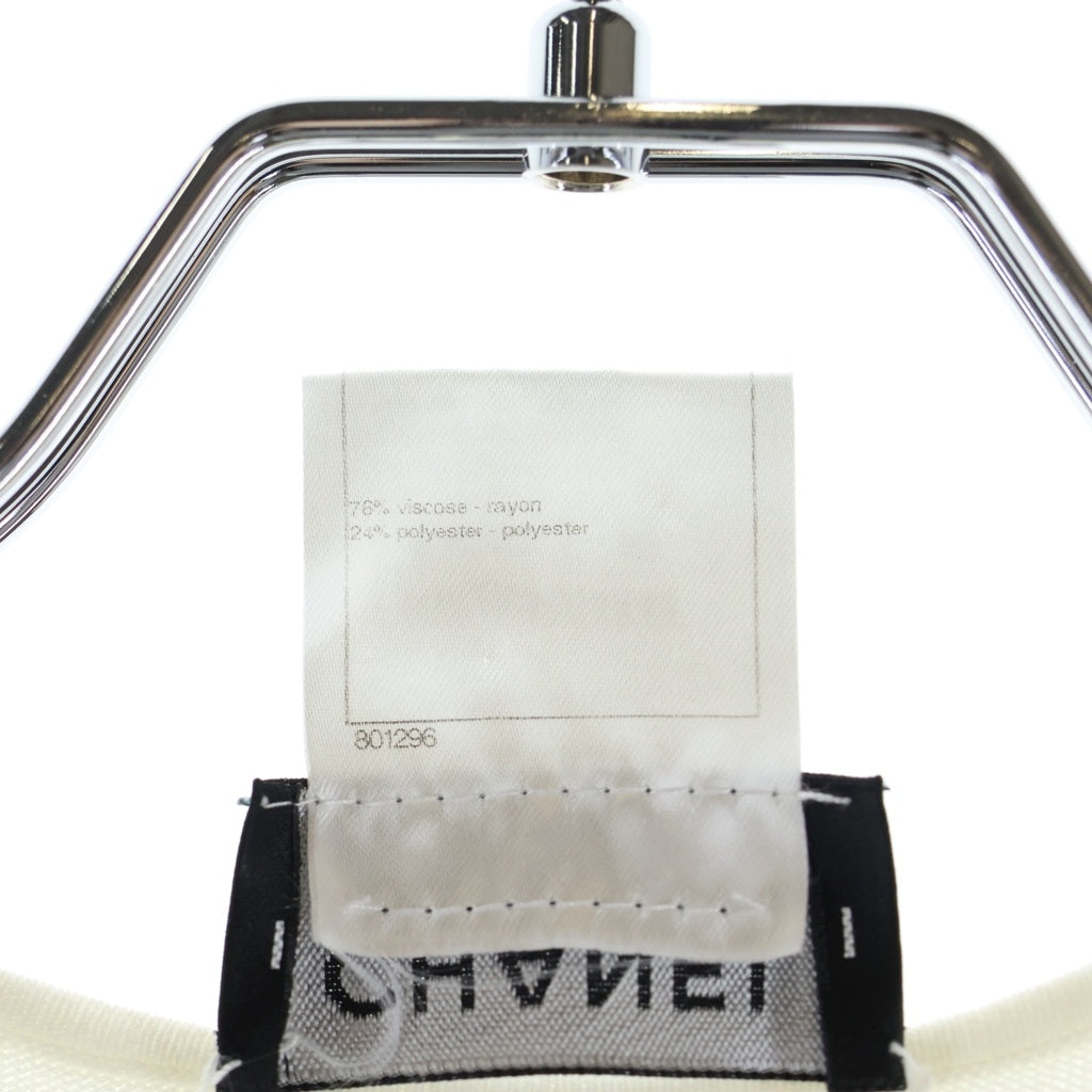 CHANEL(シャネル) ココマーク パイピング ノースリーブニット ホワイト #40 P43223K04542 レディース