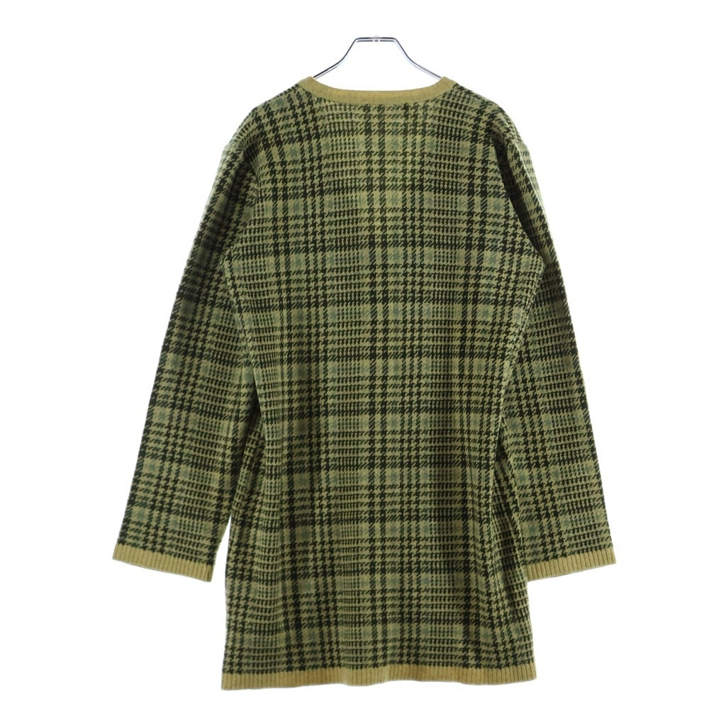 Chloe(クロエ) ■ニットセーター セットアップ 千鳥格子 イエロー×マルチカラー ウール×カシミヤ レディース