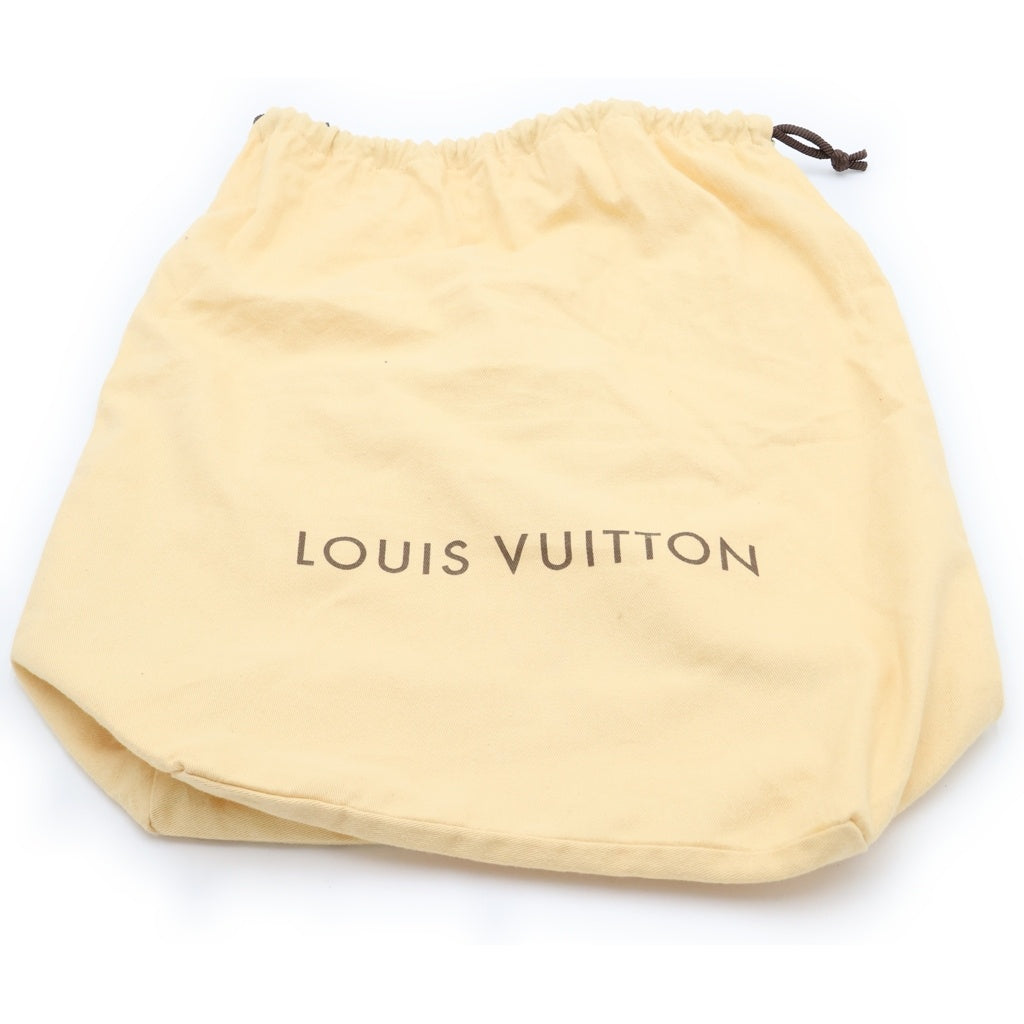 LOUIS VUITTON(ルイヴィトン) ダミエ ナヴィグリオ ショルダーバッグ ブラウン レザー×PVC N45255 ゴールド金具 レディース