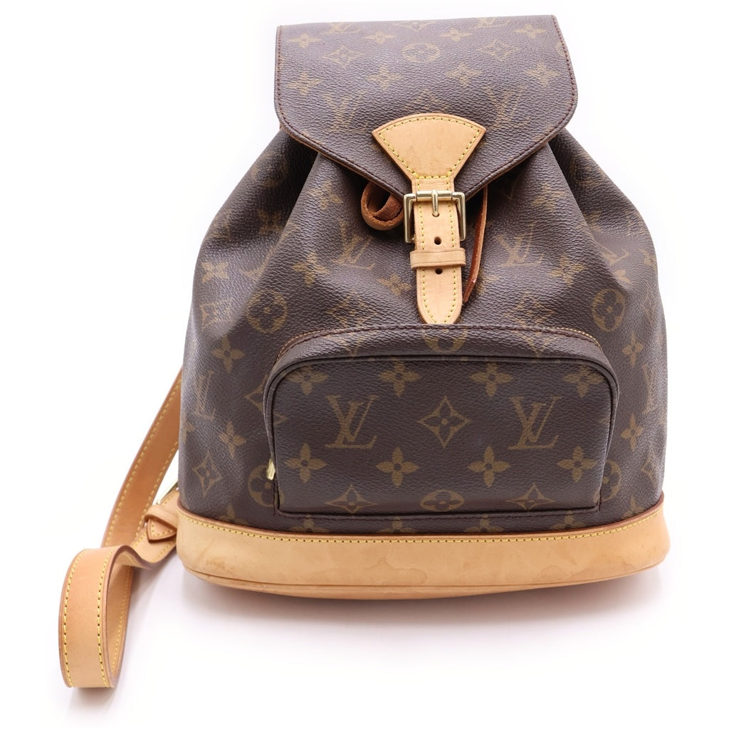 LOUIS VUITTON(ルイヴィトン) モノグラム モンスリMM M51136 ブラウン PVC バックパック リュックサック レディース