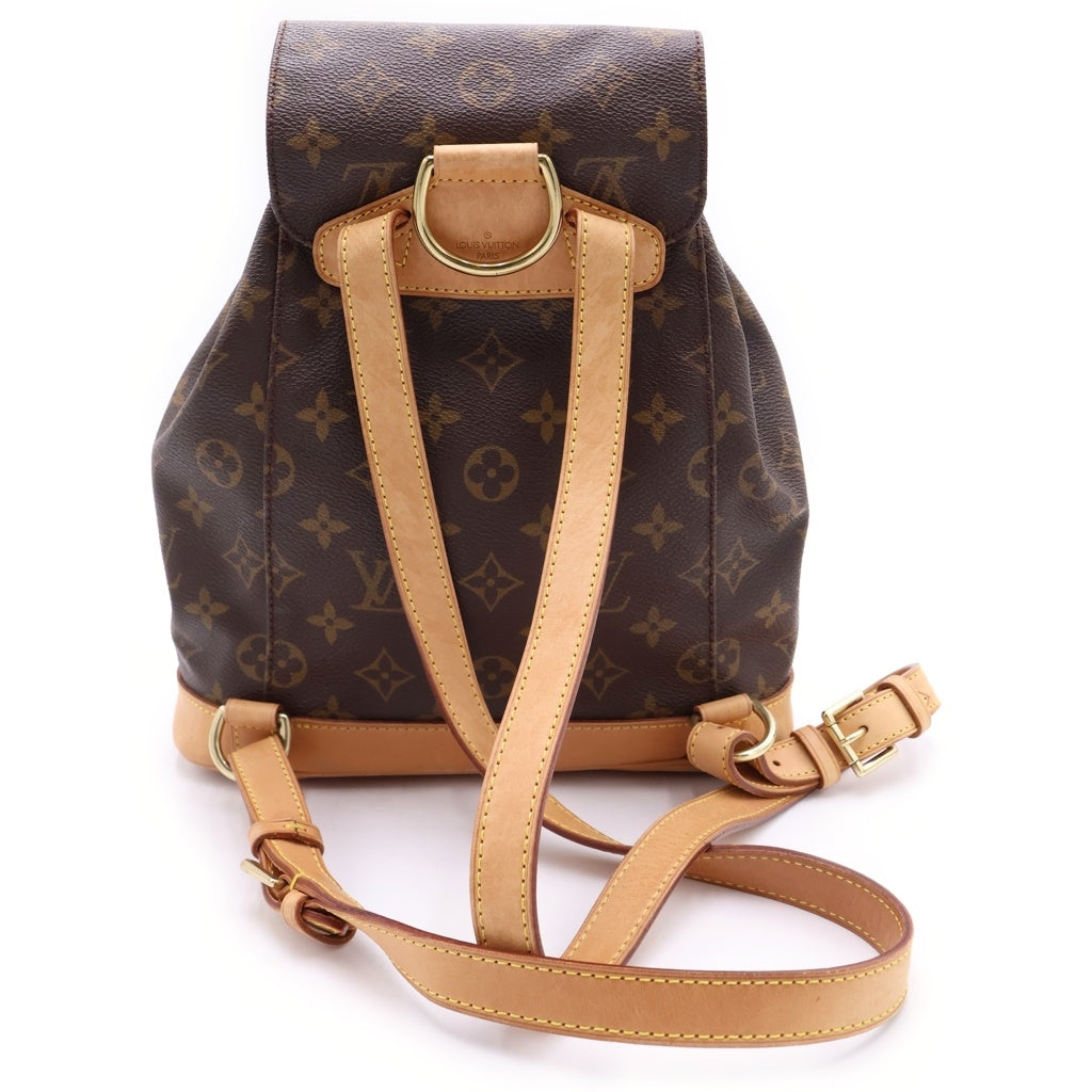 LOUIS VUITTON(ルイヴィトン) モノグラム モンスリMM M51136 ブラウン PVC バックパック リュックサック レディース