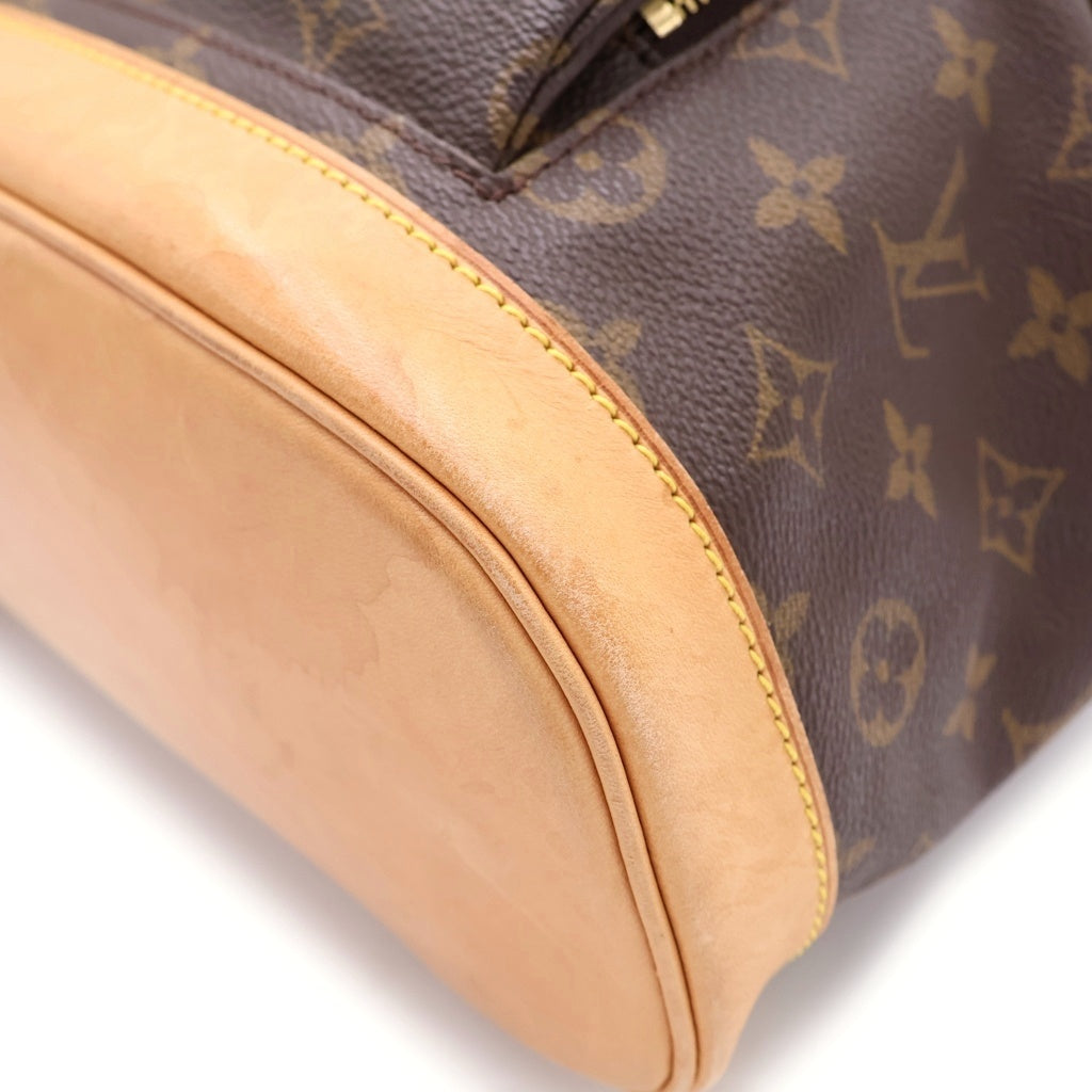 LOUIS VUITTON(ルイヴィトン) モノグラム モンスリMM M51136 ブラウン PVC バックパック リュックサック レディース