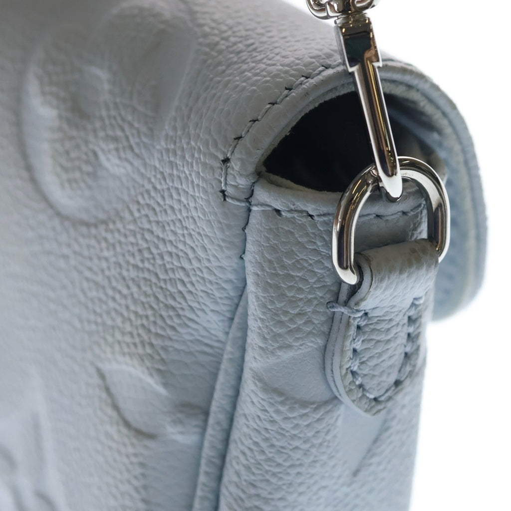 LOUIS VUITTON(ルイヴィトン) モノグラム アンプラント ウォレットオンチェーンアイビー 2WAYバッグ ハンドバッグ ショルダーバッグ ライトブルー レザー M83637 シルバー金具 レディース