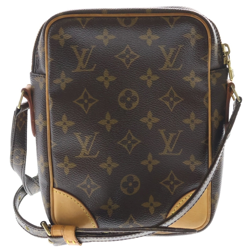 LOUIS VUITTON(ルイヴィトン) モノグラム アマゾン ショルダーバッグ ミニバッグ ブラウン レザー×PVC M45236 ゴールド金具