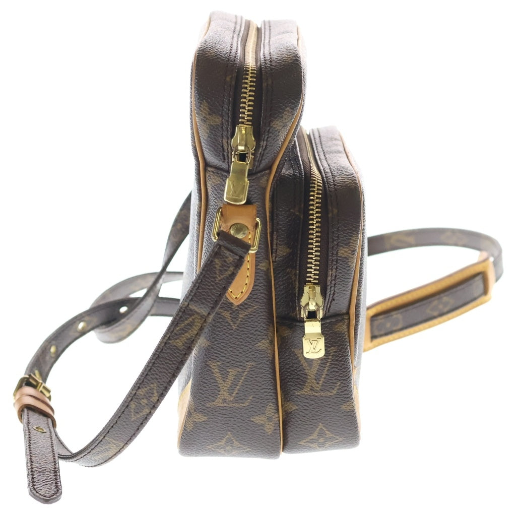 LOUIS VUITTON(ルイヴィトン) モノグラム アマゾン ショルダーバッグ ミニバッグ ブラウン レザー×PVC M45236 ゴールド金具