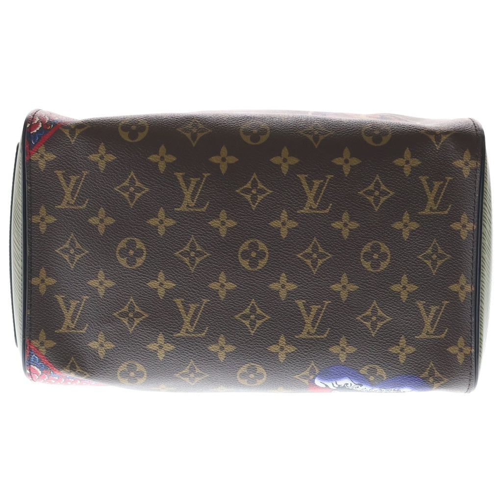 LOUIS VUITTON(ルイヴィトン) ルイヴィトン×山本寛斎 モノグラムカブキ エピ スピーディ30 ボストンバッグ ハンドバッグ ブラウン×グリーン レザー×PVC M43505 ゴールド金具