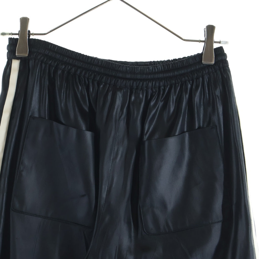 CELINE(セリーヌ) トリオンフ サイドライン シルク混 アセテート トラックパンツ ブラック レディース 2P71A199Q.38NO
