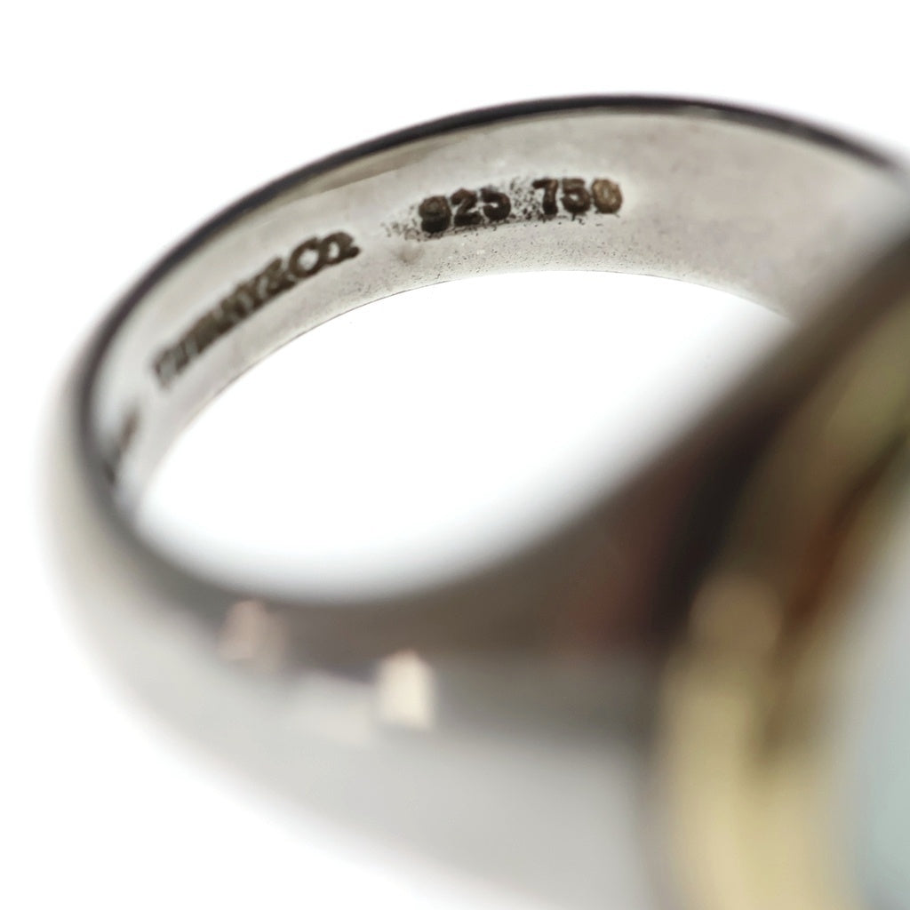 TIFFANY & Co.(ティファニー) シェル リング ゴールド×シルバー SV925×750 #9 レディース