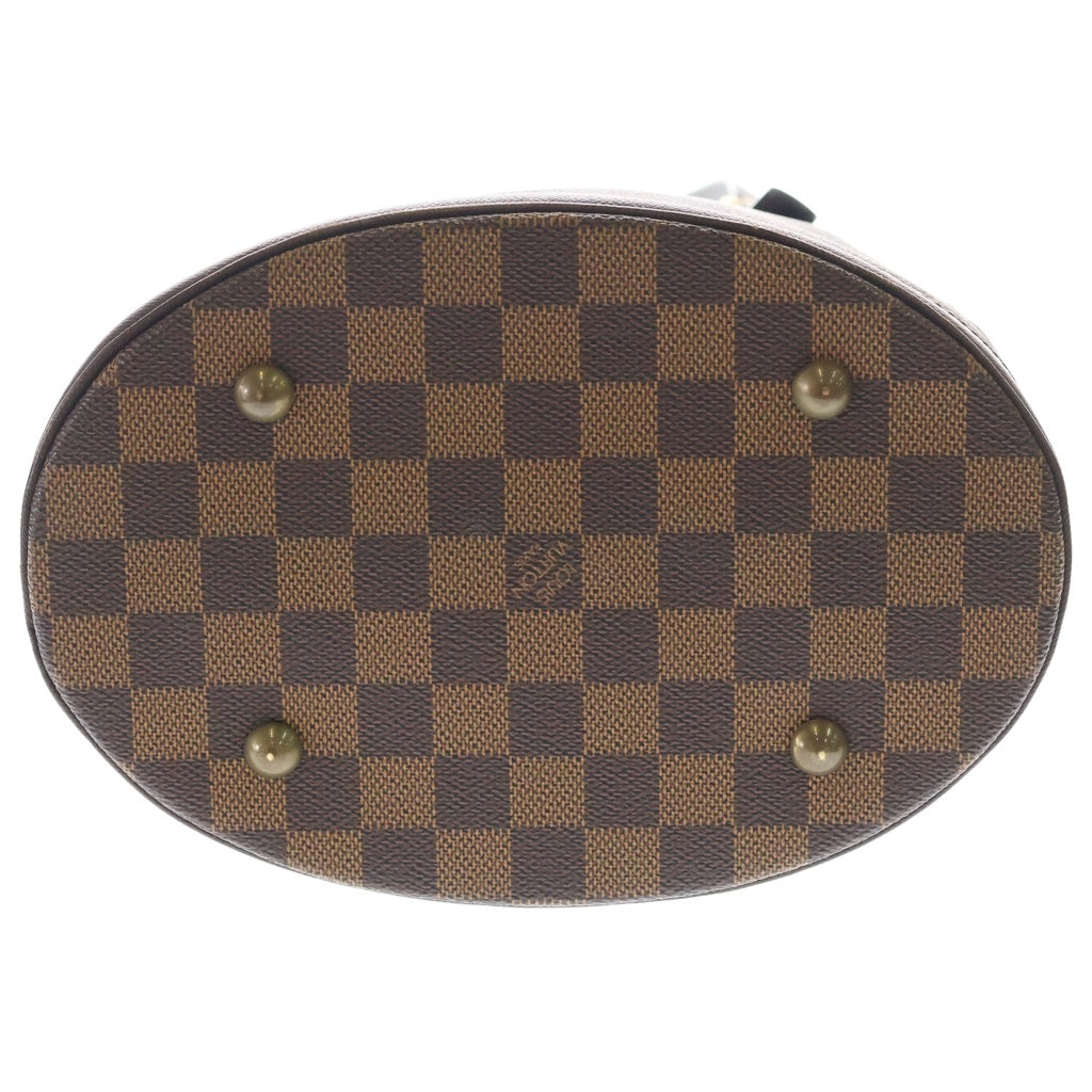 LOUIS VUITTON(ルイヴィトン) ダミエ マレ ハンドバッグ ミニトートバッグ ブラウン レザー×PVC N42240 ゴールド金具 レディース