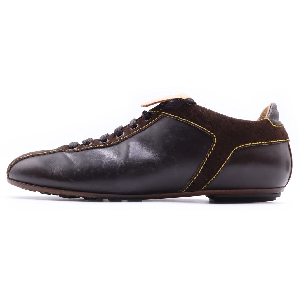 LOUIS VUITTON(ルイヴィトン) レザー レースアップ ローカットシューズ スニーカー ブラウン BA0073