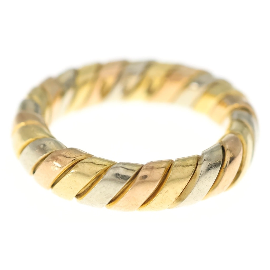BVLGARI(ブルガリ) トュボガス リング ゴールド×シルバー×ピンクゴールド 750PG×750YG×750SV #9.5 レディース
