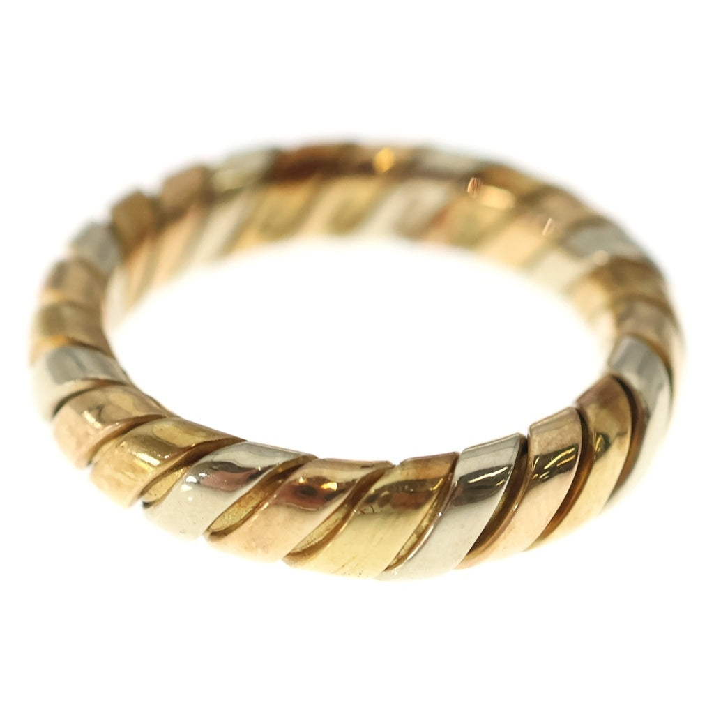 BVLGARI ブルガリ トュボガス リング ゴールド×シルバー×ピンクゴールド 750PG×750YG×750SV #14 BVLGARI(ブルガリ) トュボガス リング ゴールド×シルバー×ピンク