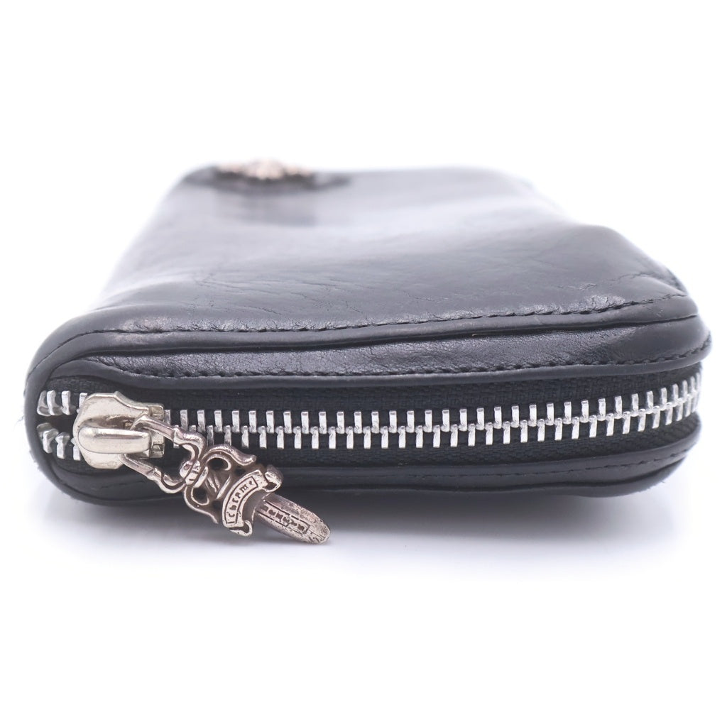 CHROME HEARTS(クロムハーツ) REC F ZIP フィリグリープラス ラウンドジップ長財布 ウォレット ブラック