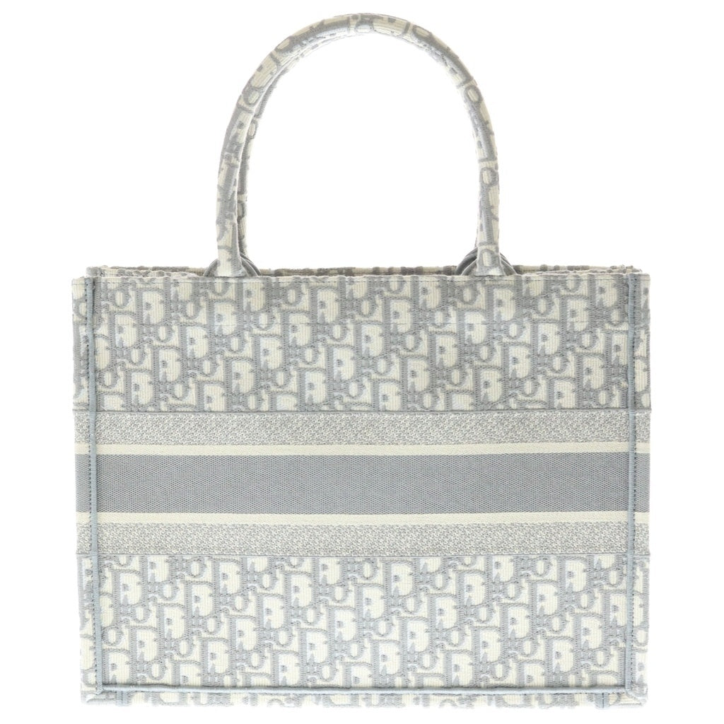 DIOR(ディオール) BOOK TOTE ブックトート ミディアム オブリーク キャンバス トートバッグ グレー レディース
