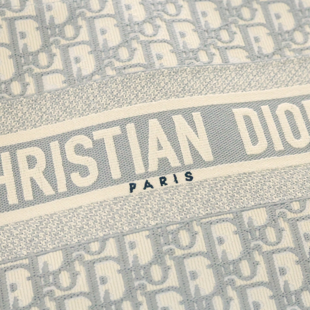 DIOR(ディオール) BOOK TOTE ブックトート ミディアム オブリーク キャンバス トートバッグ グレー レディース