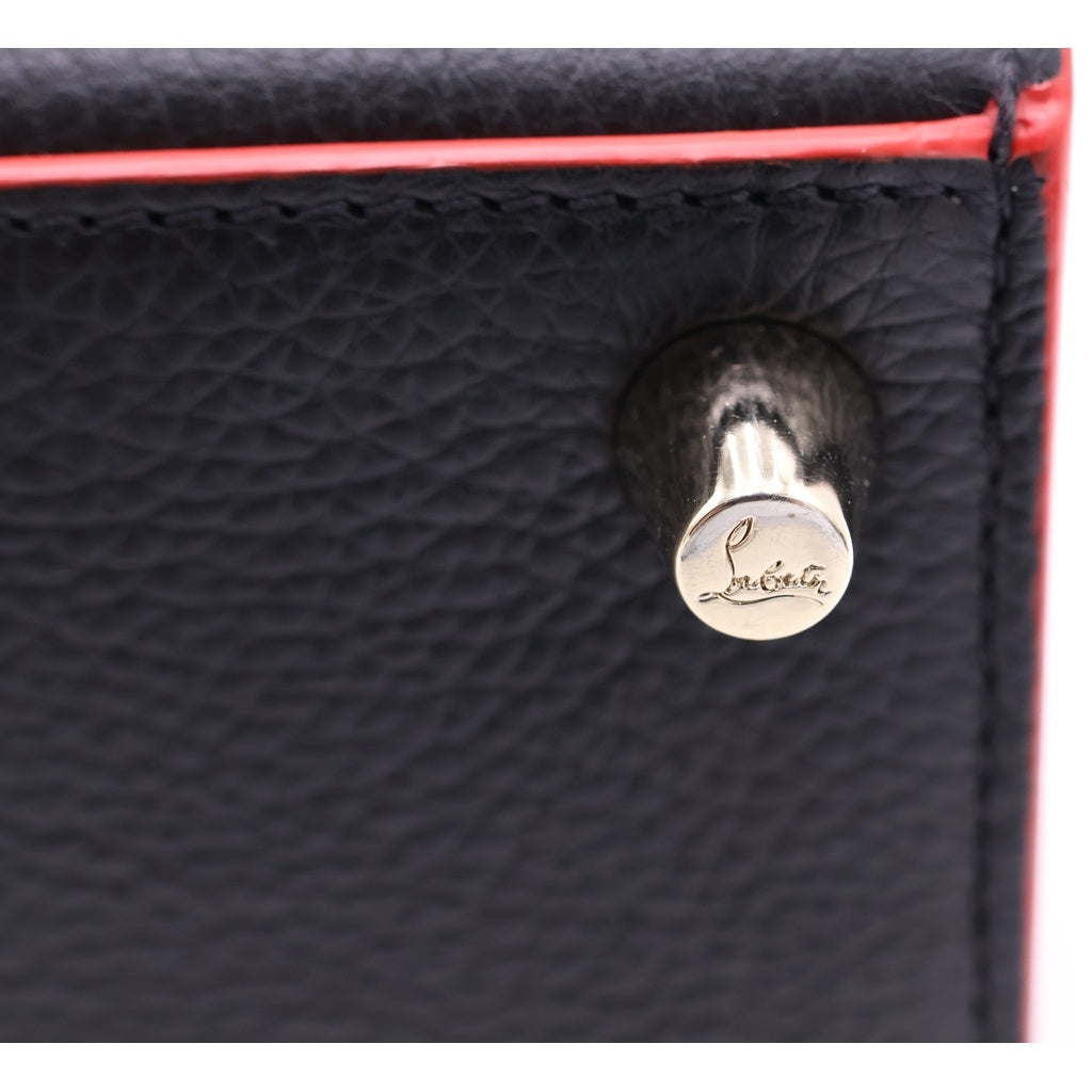 CHRISTIAN LOUBOUTIN(クリスチャンルブタン) パロマ スタッズ レザー 2WAY ショルダーバッグ ハンドバッグ ブラック/レッド レディース
