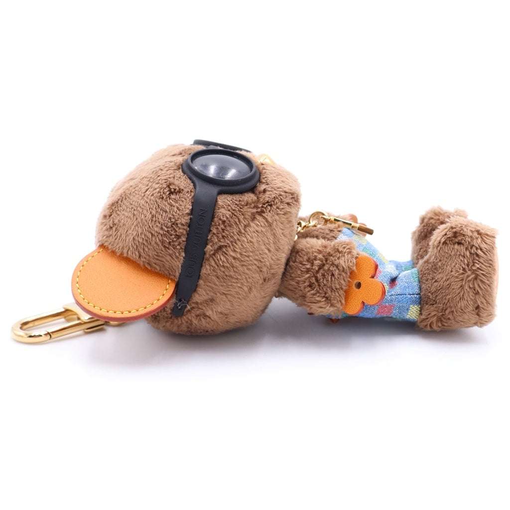 LOUIS VUITTON(ルイヴィトン) LV×NIGO LVベア バッグチャーム キーホルダー ブラウン M03178 ゴールド金具 レディース