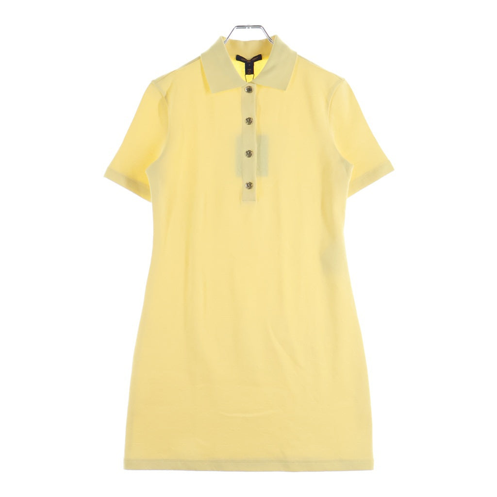 LOUIS VUITTON(ルイヴィトン) モノグラムピケポロドレス ワンピース イエロー コットン RW242WD DYM FRJD15 レディース
