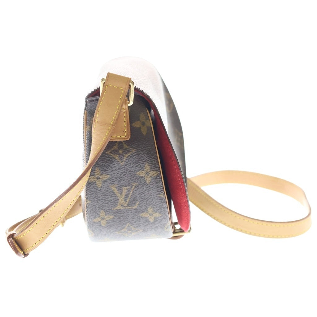 LOUIS VUITTON(ルイヴィトン) モノグラム タンブラン ショルダーバッグ ブラウン レザー×PVC M51179 ゴールド金具 レディース