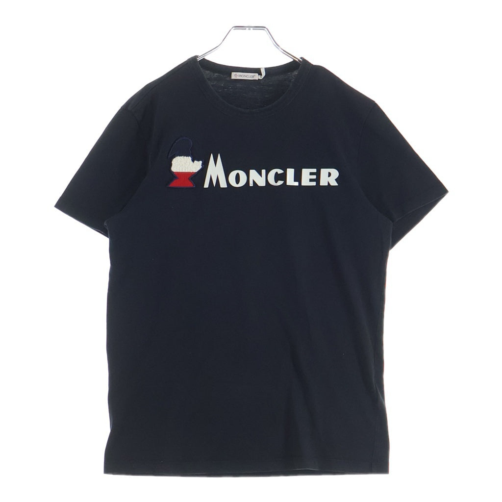 MONCLER(モンクレール) フロントロゴワッペン 半袖Tシャツ ブラック
