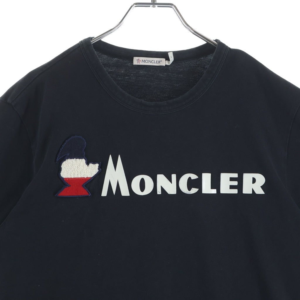 MONCLER(モンクレール) フロントロゴワッペン 半袖Tシャツ ブラック