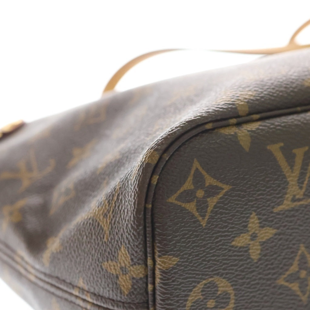 LOUIS VUITTON(ルイヴィトン) モノグラム ネヴァーフルPM フューシャ ハンドバッグ トートバッグ ブラウン レザー×PVC M41001 ゴールド金具 レディース