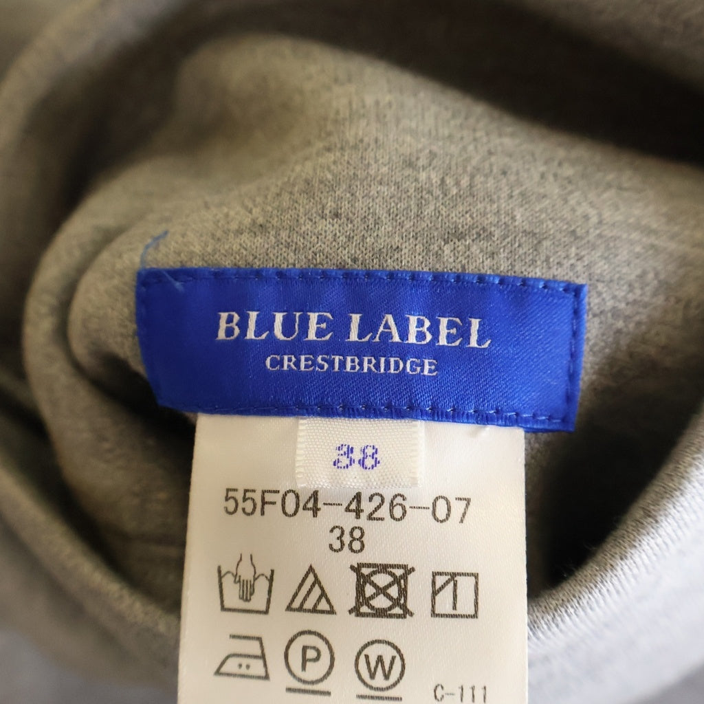 BLUE LABEL CRESTBRIDGE(ブルーレーベルクレストブリッジ) リバーシブルフーディー ノバチェック グレー×ベージュ #38 55F04-426-07 レディース