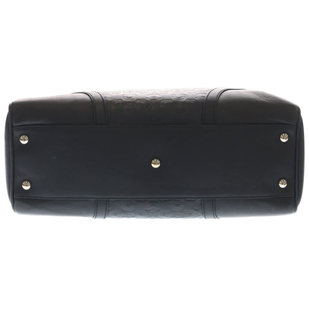 GUCCI(グッチ) ホースビット レザー トートバッグ シルバー金具 ブラック 289716 レディース