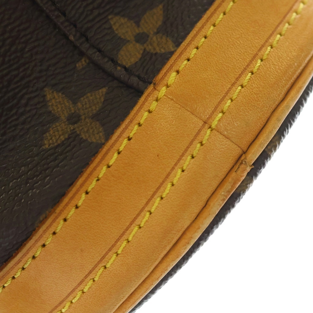 LOUIS VUITTON(ルイヴィトン) モノグラム バゲットPM ハンドバッグ ミニトートバッグ ブラウン レザー×PVC M42238 ゴールド金具 レディース