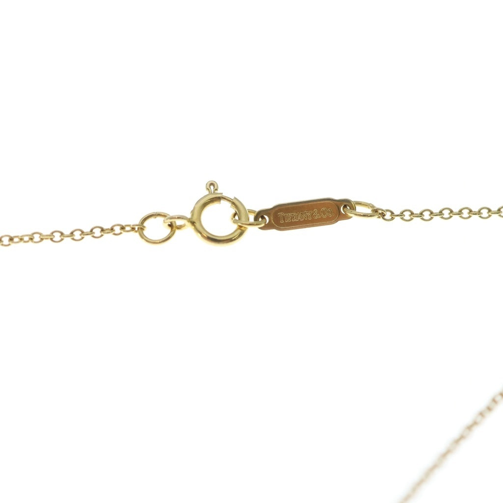 TIFFANY & Co.(ティファニー) ハート&リボン ネックレス ペンダント チェーン イエローゴールド K18 レディース