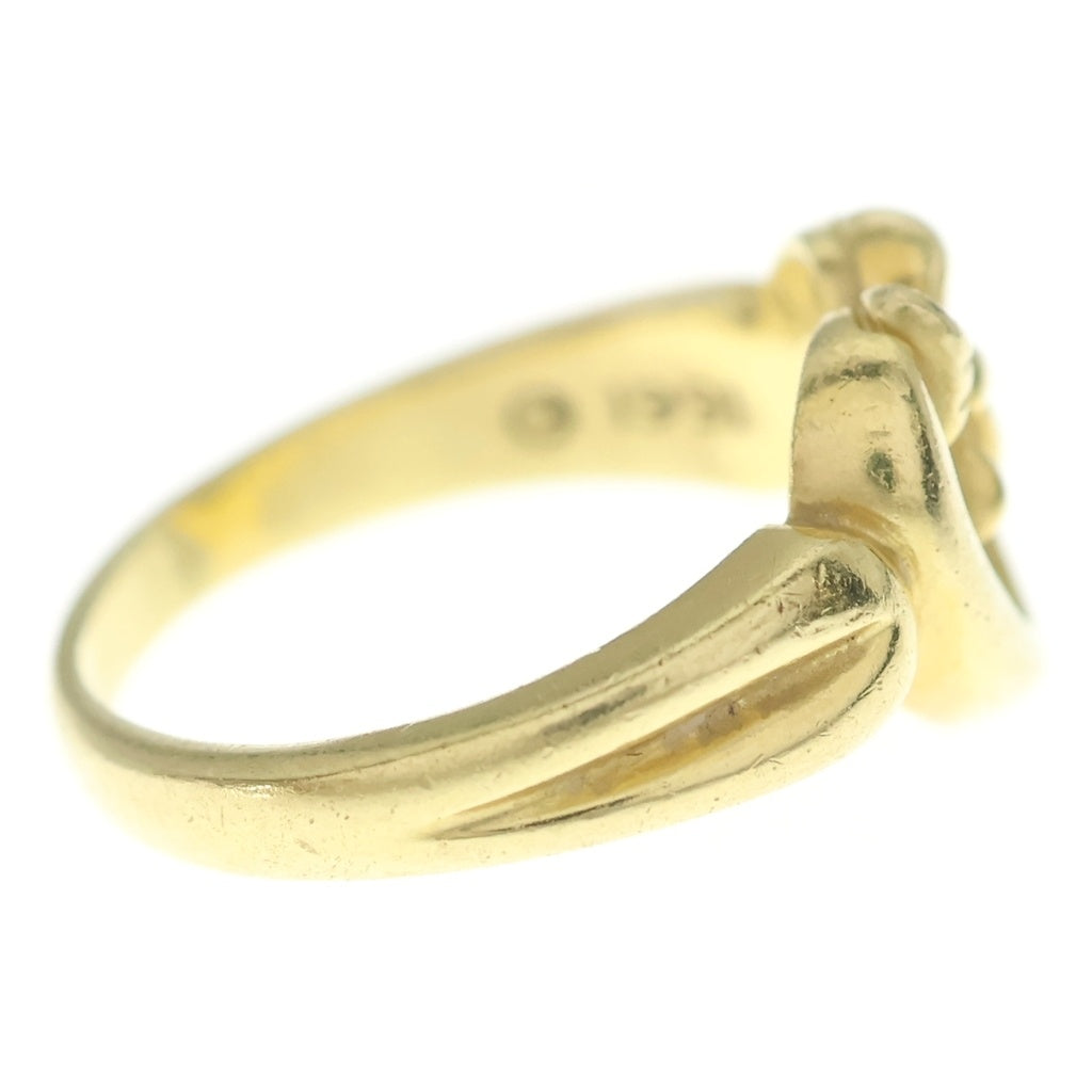 TIFFANY & Co.(ティファニー) ハート&リボン リング K18 イエローゴールド #8.5 レディース