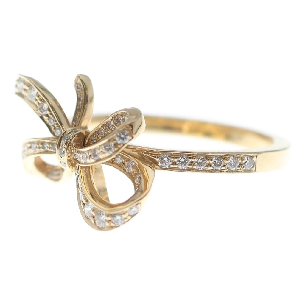 TIFFANY & Co.(ティファニー) ボウ メレダイヤ リング 指輪 ピンクゴールド レディース
