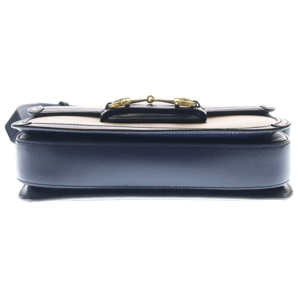 GUCCI(グッチ) ホースビット 1955 ショルダーバッグ ボルドー/ベージュ/ブルー PVCレザー 602204 レディース