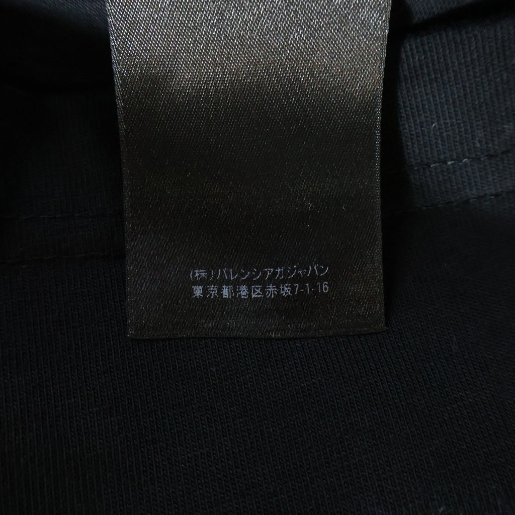 BALENCIAGA(バレンシアガ) 22AW CITIES PARIS MEDIUM FIT T-SHIRT パリロゴプリント半袖Tシャツ ブラック #XS 612966