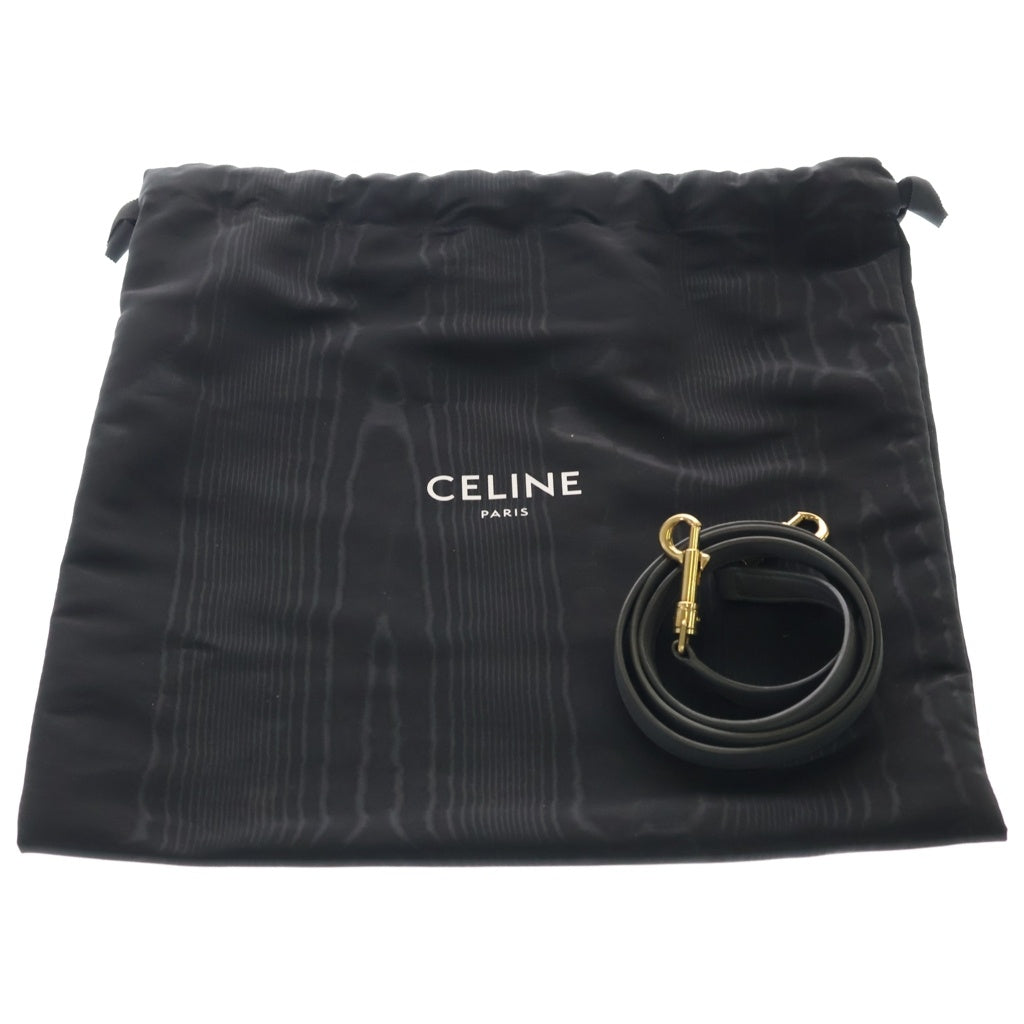 CELINE(セリーヌ) ラゲージ ナノ 2WAYショルダーバッグ ハンドバッグ グレー レザー レディース