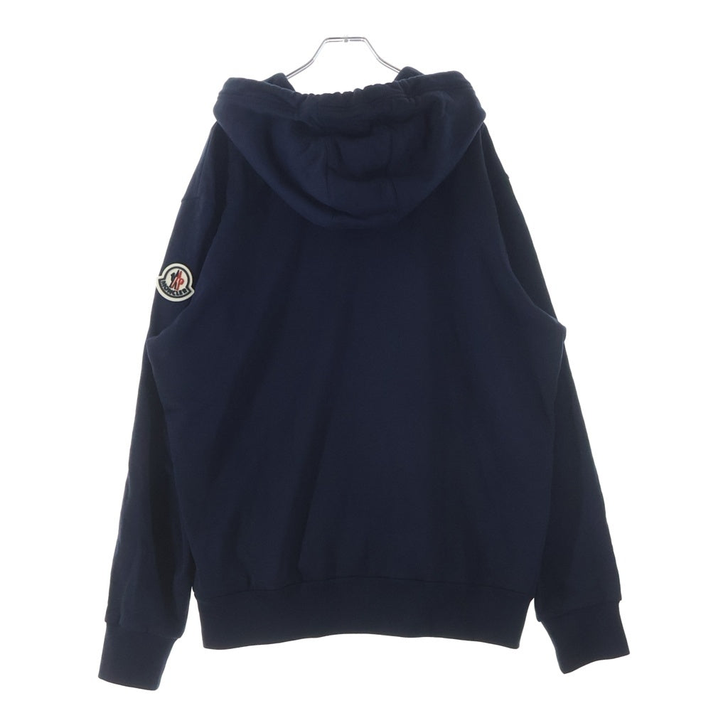 MONCLER(モンクレール) ロゴダブルジップパーカー フーディー ネイビー #XL