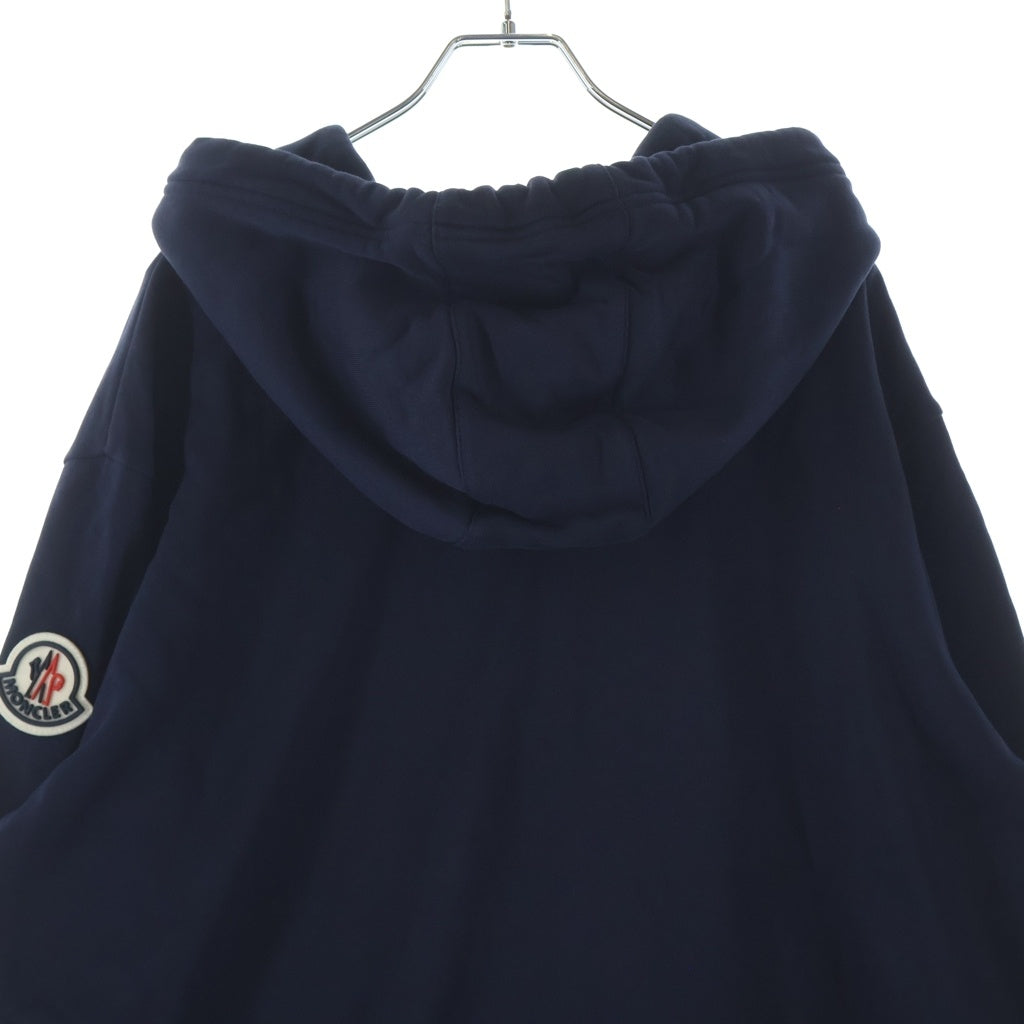 MONCLER(モンクレール) ロゴダブルジップパーカー フーディー ネイビー #XL