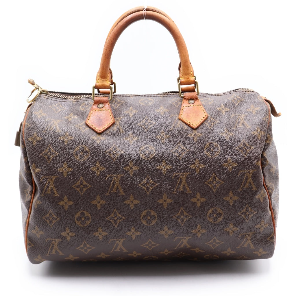LOUIS VUITTON(ルイヴィトン) モノグラム スピーディ25 PVC レザー ハンド バッグ ブラウン M41528 レディース