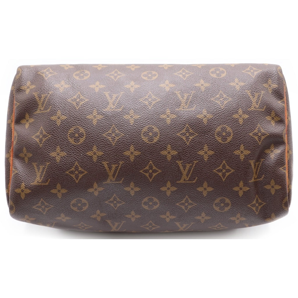 LOUIS VUITTON(ルイヴィトン) モノグラム スピーディ25 PVC レザー ハンド バッグ ブラウン M41528 レディース