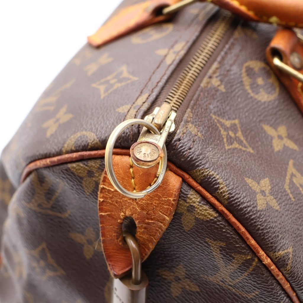 LOUIS VUITTON(ルイヴィトン) モノグラム スピーディ25 PVC レザー ハンド バッグ ブラウン M41528 レディース
