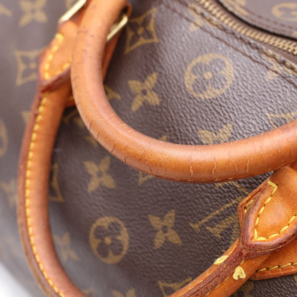LOUIS VUITTON(ルイヴィトン) モノグラム スピーディ25 PVC レザー ハンド バッグ ブラウン M41528 レディース