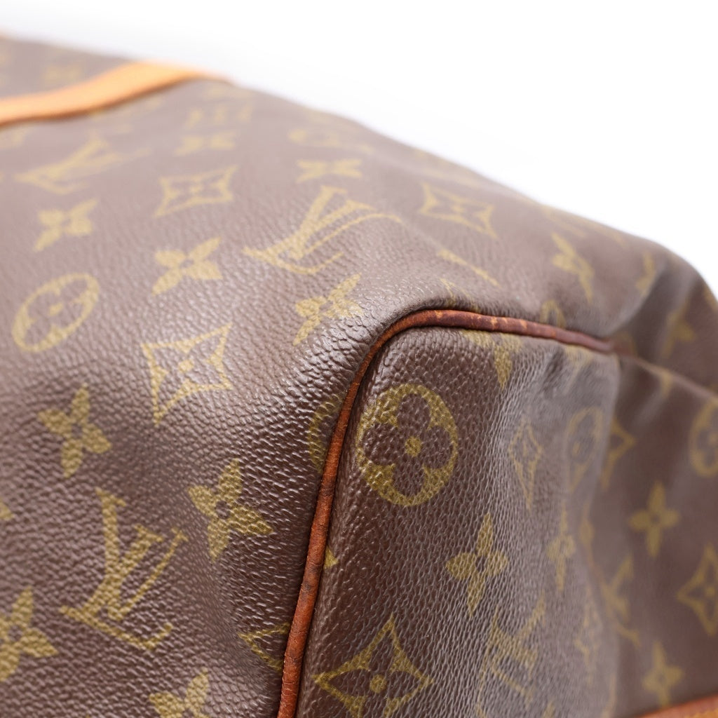 LOUIS VUITTON(ルイヴィトン) モノグラム キーポルバンドリエール45 PVC レザー 2WAY ハンド ショルダー ボストンバッグ ブラウン M41418 レディース